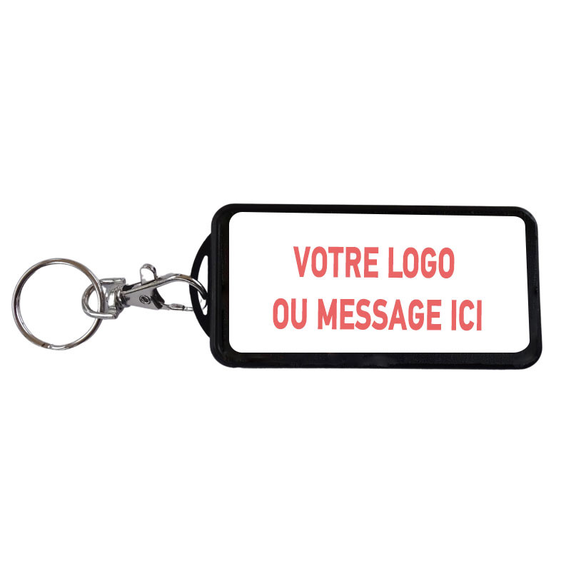 Cendrier de poche personnalisable CENDRICLOP® avec porte-clés mousqueton