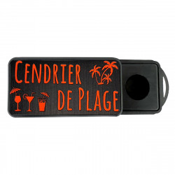 Cendrier de poche personnalisable CENDRICLOP® avec porte-clés mousqueton